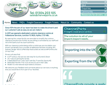 Tablet Screenshot of channelports.co.uk